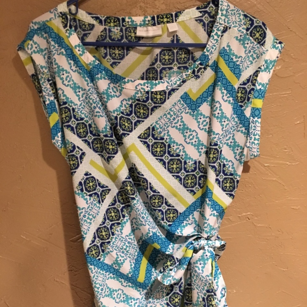 New York & Company Scoop Neck Blouse